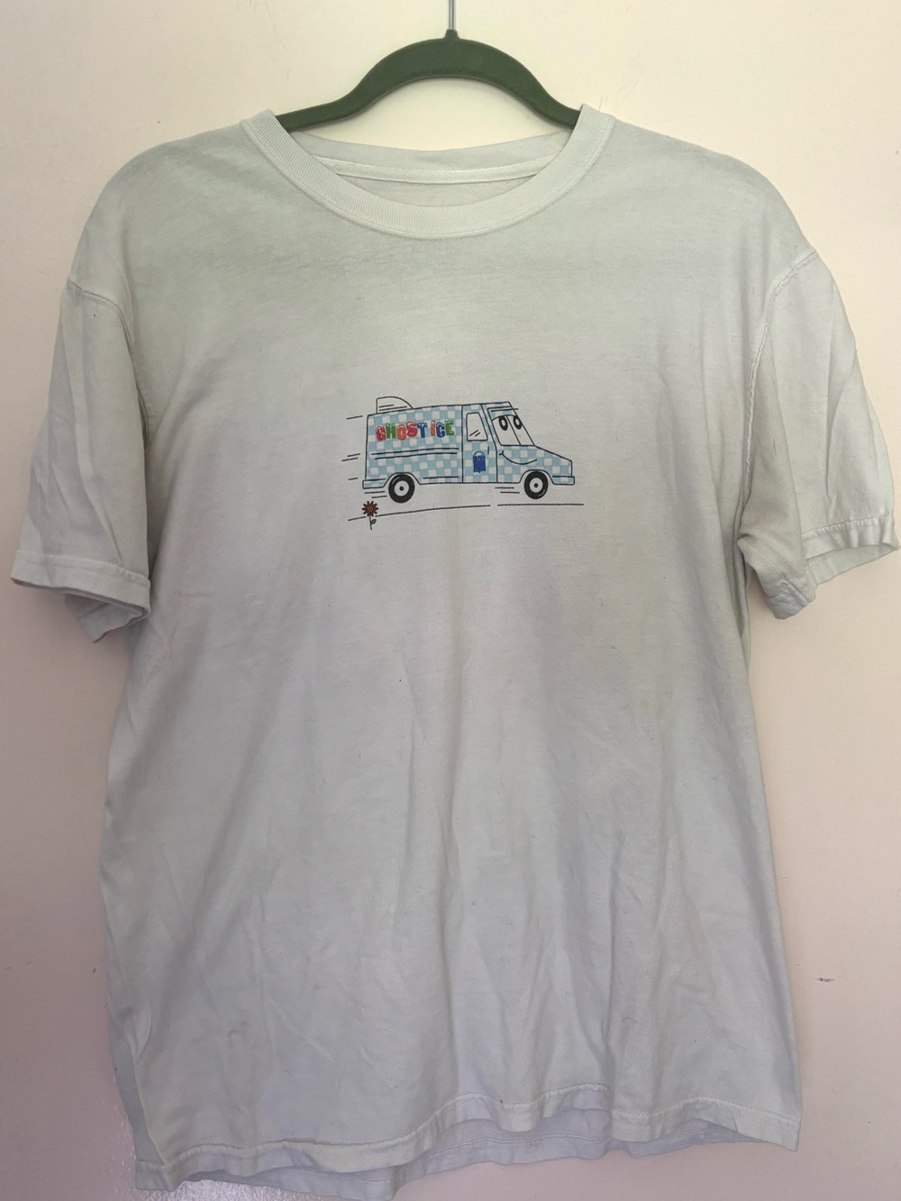 White Graphic Ice Cream Truck T-Shirt